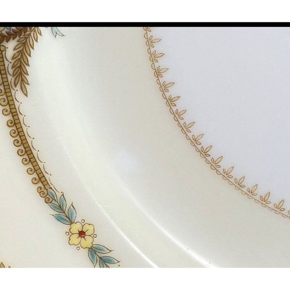 2 Vintage Noritake China Serena Dinner Plates  10” Floral 3840 Made Japan Flaw - Picture 6 of 6